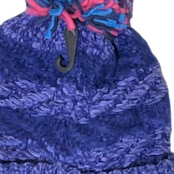 INC Chenille Striped Multi-Pom Beanie (444) - Picture 5 of 5
